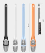 Ördek Tasarımlı Silikon Tuvalet ve İnce Detay Fırçası thumbnail 2