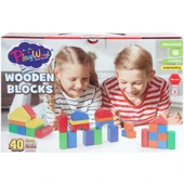 Playwood Kutuda Ahşap Renkli Bloklar 40 Parça thumbnail 1