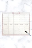 Şeffaf Kendiliğinden Yapışkanlı Kalemli Haftalık Planlayıcı 40cm-50cm thumbnail 4
