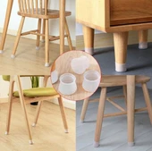 Masa ve Sandalye Ayak Koruyucu Beyaz Silikon 12 Adet thumbnail 3