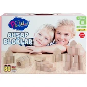 Playwood Kutuda Ahşap Renkli Bloklar 60 Parça thumbnail 2