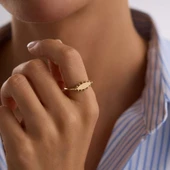 Vintage Eye Altın Yüzük thumbnail 3