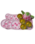 Şimşek Toys Metal Çay Seti Pembe Çiçek Desen 620 C6 thumbnail 3