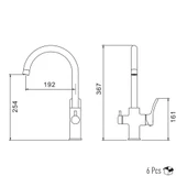 Valtemo Valero Arıtmalı Evye Bataryası - Krom thumbnail 2
