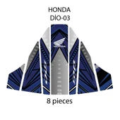 Honda Dio ile Uyumlu Renkli Tank Pad GC22-3 thumbnail 1