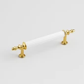 Metal Kulp Mobilya Çekmece Dolap Kapak Kulpu Dayanıklı Kulbu Kulpları 128 mm Gold Altın Beyaz thumbnail 5