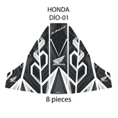 Honda Dio ile Uyumlu Renkli Tank Pad GC22-1 thumbnail 1