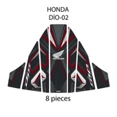 Honda Dio ile Uyumlu Renkli Tank Pad GC22-2 thumbnail 2