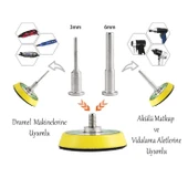 Pimli Mini 53'lü Cırt Zımpara Seti 50 mm Taban Matkap Uyumlu 80 120 320 600 800 Kum Karışık Grit thumbnail 4