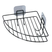 Yapışkanlı Banyo Köşeliği Kancalı Köşe Rafı Duş Şampuanlık Duvar Düzenleyici Organizer Raf (5365) thumbnail 4