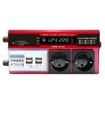 12v 2000w Modifiye Sinus İnverter Araç Ve Güneş Enerjisi Uyumlu, Çift Usb, Çift Priz Ve Çakmaklık thumbnail 3