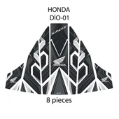 Honda Dio ile Uyumlu Renkli Tank Pad GC22-1 thumbnail 2