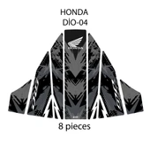 Honda Dio ile Uyumlu Renkli Tank Pad GC22-4 thumbnail 1