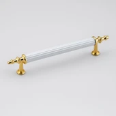 Metal Kulp Mobilya Çekmece Dolap Kapak Kulpu Dayanıklı Kulbu Kulpları 128 mm Gold Altın Beyaz thumbnail 6