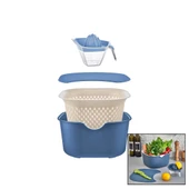 MAVİ 5PCS MUTFAK SETİ PLS.KARIŞTIRMA KAP=4LT - SÜZGEÇ=3.5LT - KESİM PANO - SIKACAK=0.25LT (5365) thumbnail 2