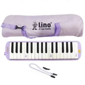 Lino 32 Tuşlu Bez Çantalı Melodika Pastel Mor thumbnail 2