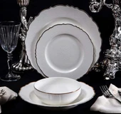 Massimo Victoria Relief Gold 24 Parça Yemek Takımı thumbnail 1