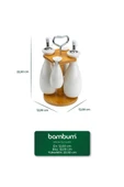 Bambum Tiago - Bambu Standlı Yağlık Sirkelik Tuzluk Ve Biberlik thumbnail 8