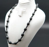 Oltu Taşı ve Akik Taşı Kadın Kolye sk000138 thumbnail 3