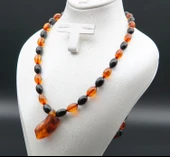 Oltu Taşı ve Kehribar Kolye sk000139 thumbnail 3