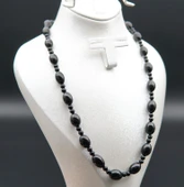 Oltu Taşı ve Akik Taşı Kadın Kolye sk000138 thumbnail 1