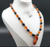 Oltu Taşı ve Kehribar Kolye sk000139 thumbnail 2