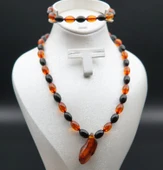 Oltu Taşı ve Kehribar Kolye sk000139 thumbnail 1