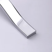 Mobilya Çekmece Dolap Kapak Kulpu Modern Mutfak Kulpları Düz Krom Gümüş Kulp 288 mm Metal thumbnail 4