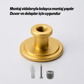 Alex Gold Altın Askı Askılık Duvar Vidalı Çanta Elbise Asma Portmanto Vestiyer Banyo Mutfak Askısı thumbnail 4