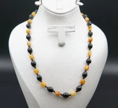 Oltu Taşı ve Kehribar Kadın Kolye sk000143 thumbnail 1