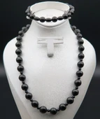 Oltu Taşı ve Akik Taşı Kadın Kolye sk000142 thumbnail 1