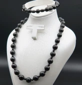 Oltu Taşı ve Akik Taşı Kadın Kolye sk000142 thumbnail 3