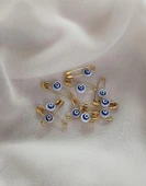 Nazar Boncuklu Sedef  Maşallahlık İğneli 10 Adet 0.6 mm Çeyiz Bohçası İğnesi thumbnail 4