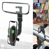 Dikiz Aynasına Takılabilen Eklemli Telefon Tutucu Aparat (5365) thumbnail 4