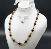 Oltu Taşı ve Kehribar Kadın Kolye sk000143 thumbnail 3