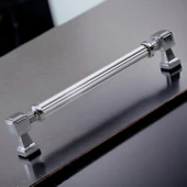 Mobilya Çekmece Mutfak Dolabı Dolap Kapak Kulpları Kulb Kulpu Metal Gümüş Kulp 160 mm -16 cm thumbnail 4