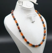 Oltu Taşı ve Kehribar Kolye sk000145 thumbnail 2