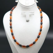 Oltu Taşı ve Kehribar Kolye sk000145 thumbnail 1