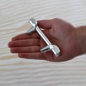 Mobilya Çekmece Mutfak Kapak Dolap Kulpları Kulbu Dolabı Kulpu 64 mm Krom Metal Kulp thumbnail 3