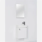 Livea Alara Beyaz Banyo Dolabı 45 cm thumbnail 1