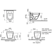 VitrA Vitra S50 Asma Klozet Ve Ses Yok Yavaş Kapanan Duroplast Kapak thumbnail 4