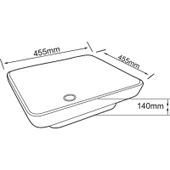 Lena E-4416 Tezgah Üstü Porselen Lavabo thumbnail 2