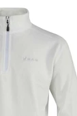 2AS Cedric Erkek Yarım Fermuarlı İnce Polar Sweatshirt Beyaz thumbnail 3