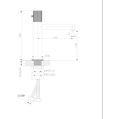 Fontana FM-2219 Gri & Şampanya Lavabo Bataryası thumbnail 2