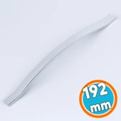 Mobilya Çekmece Dolap Kapak Kulpu Paslanmaz Kulpları Kulbu 192 mm Krom Gümüş Çizgili Metal thumbnail 1