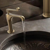 Fontana FA-6012 Fırçalanmış Altın Lavabo Bataryası thumbnail 2