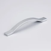 Mobilya Çekmece Dolap Kapak Kulpu Paslanmaz Kulpları Kulbu 192 mm Krom Gümüş Çizgili Metal thumbnail 6