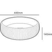 Lena E-4161S Tezgah Üstü Porselen Lavabo thumbnail 2