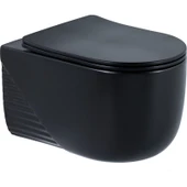 Lena Asma Klozet Kapak Dahil ET-H5110MS Mat Siyah thumbnail 1