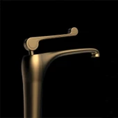 Fontana FA-6012 Fırçalanmış Altın Lavabo Bataryası thumbnail 3